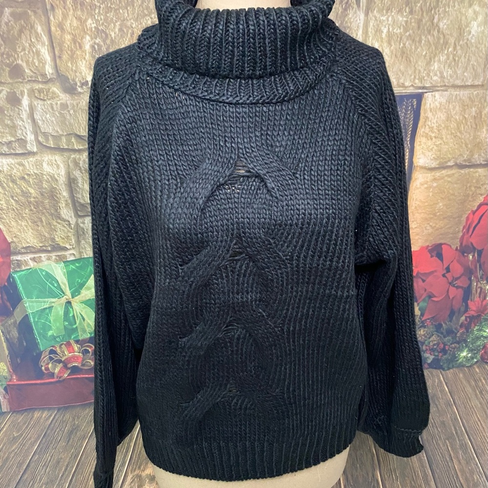 Chic Black Turtleneck Sweater